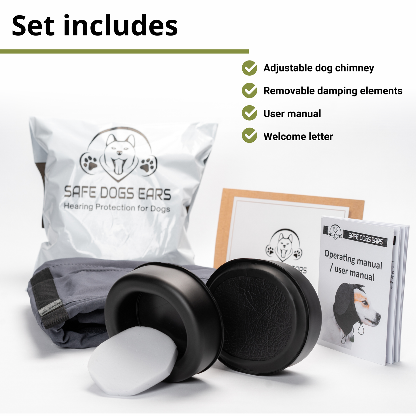 Safe Dogs Ears Noise-Cancelling Dog Ear Muffs X-PRO
