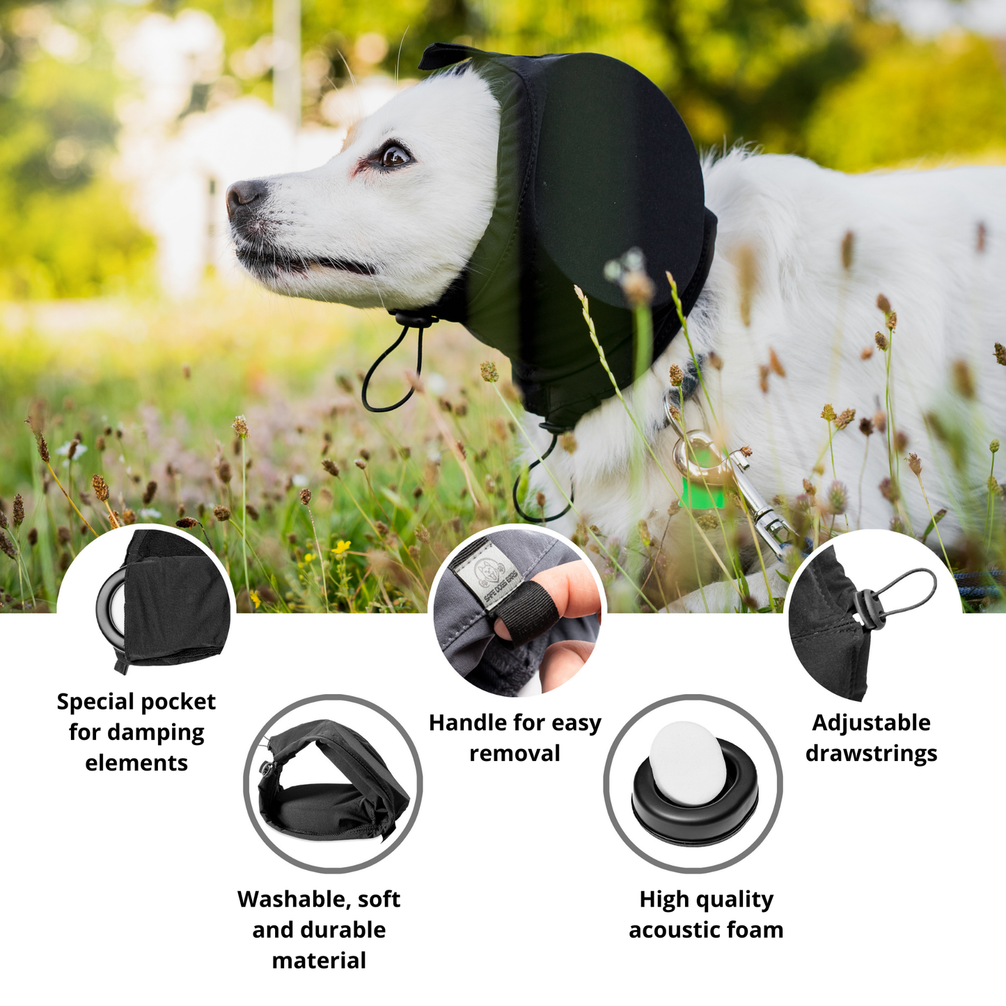 Safe Dogs Ears Noise-Cancelling Dog Ear Muffs X-PRO