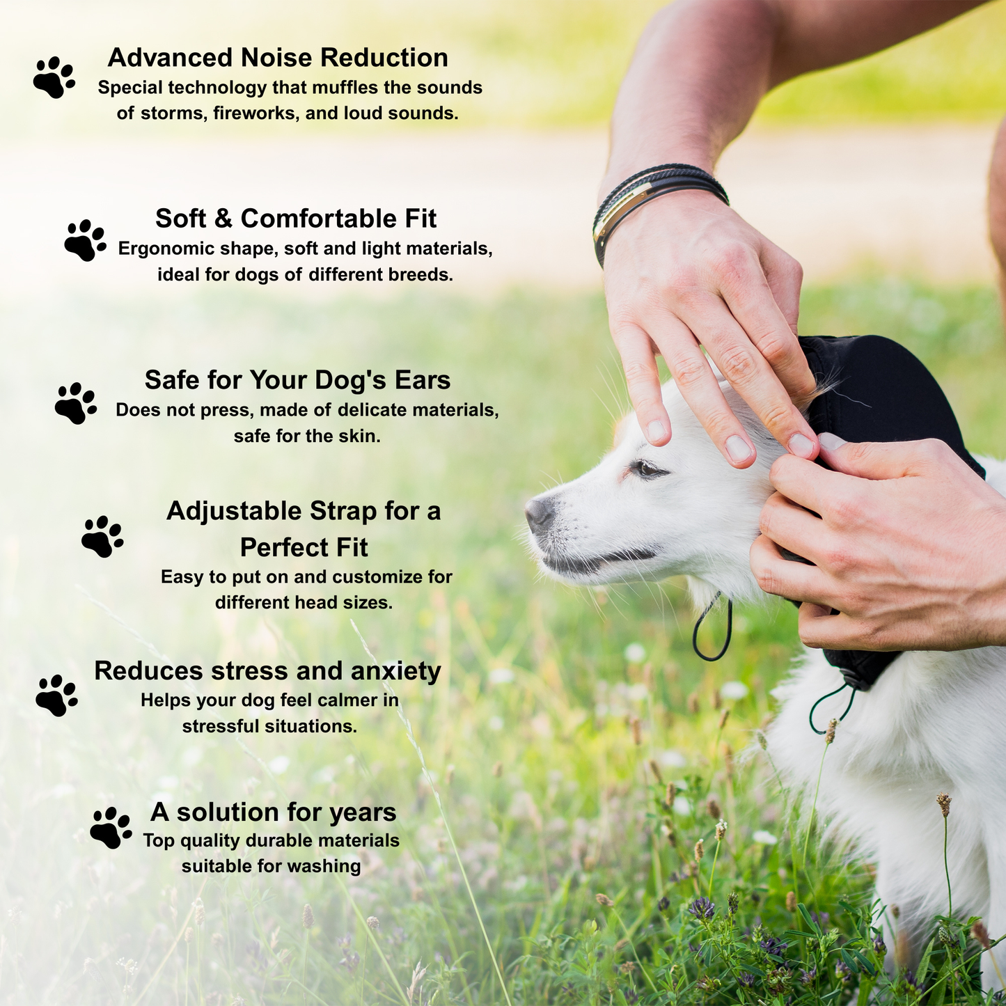 Safe Dogs Ears Noise-Cancelling Dog Ear Muffs X-PRO