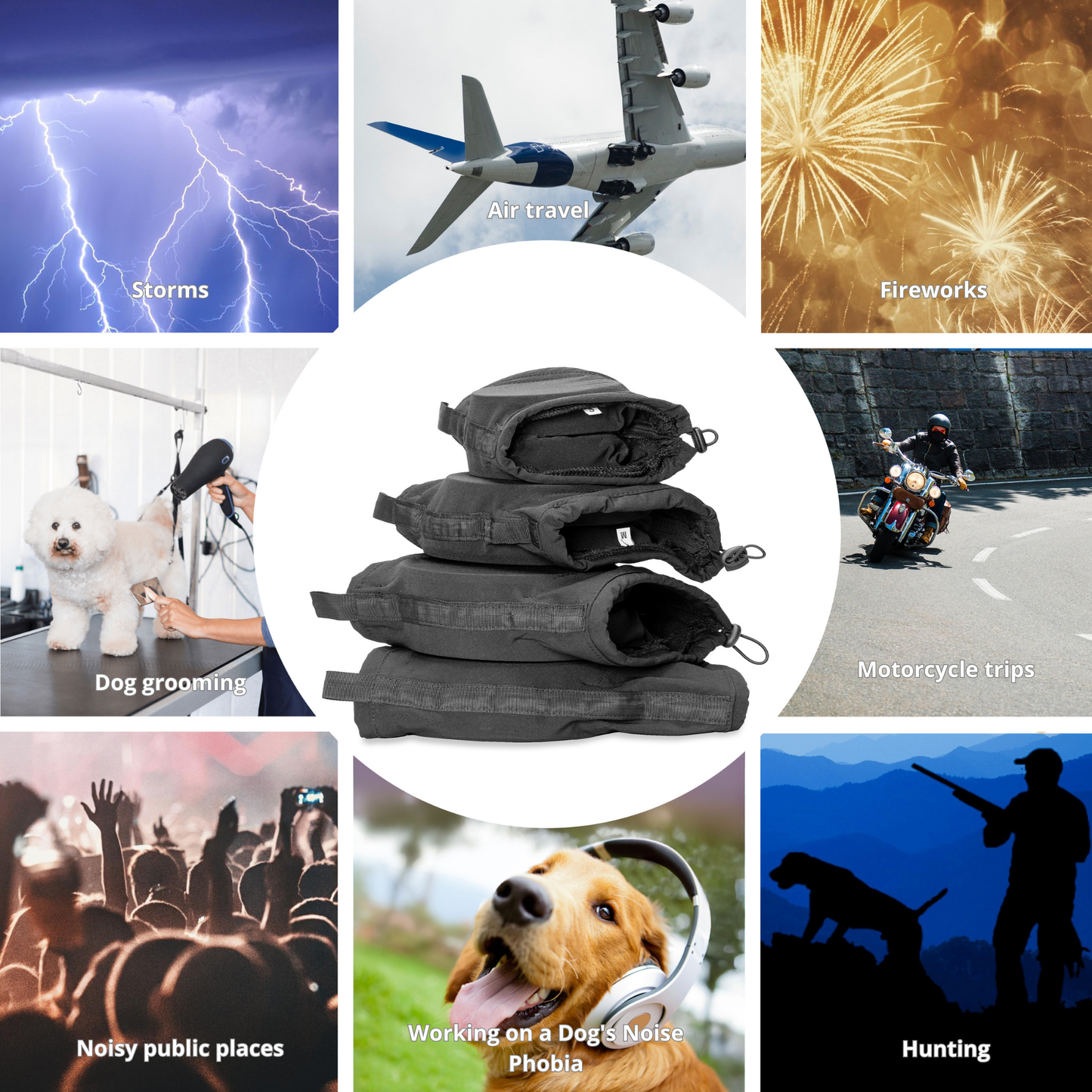 Safe Dogs Ears Noise-Cancelling Dog Ear Muffs X-PRO